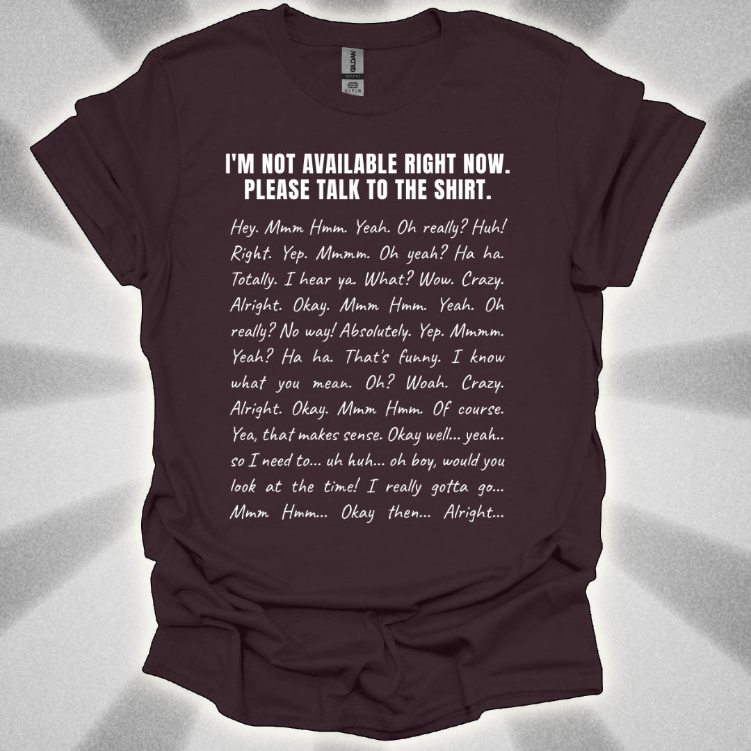 Automatic Conversation Shirt – The Ultimate One-Sided Chat Solution
