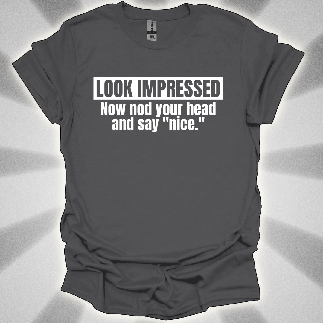 Look Impressed. Now Nod Your Head and Say ‘Nice.’ Interactive Approval Shirt