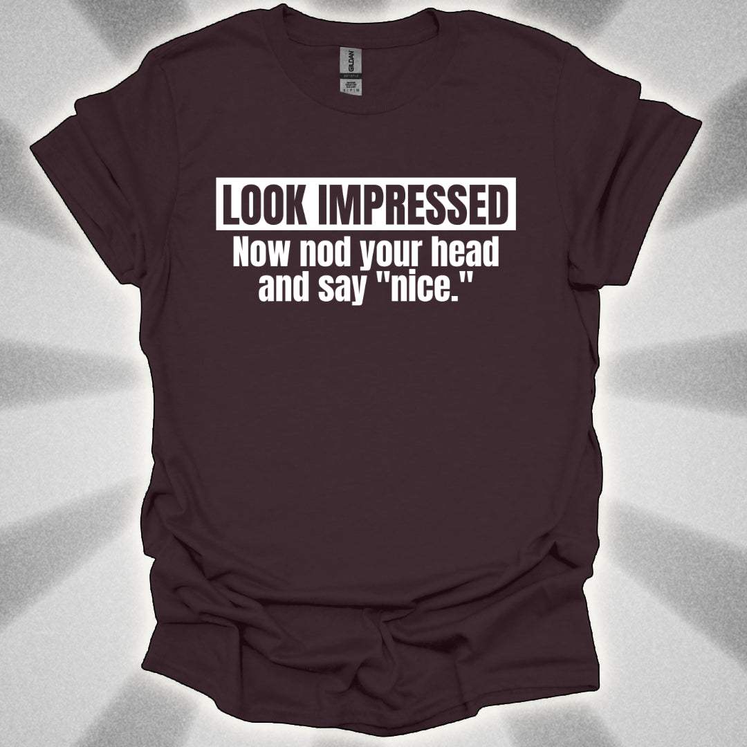 Look Impressed. Now Nod Your Head and Say ‘Nice.’ Interactive Approval Shirt