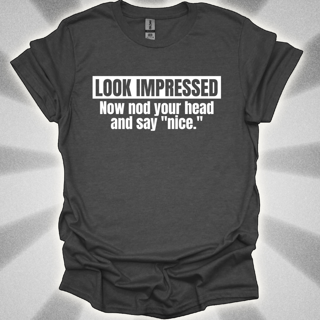 Look Impressed. Now Nod Your Head and Say ‘Nice.’ Interactive Approval Shirt