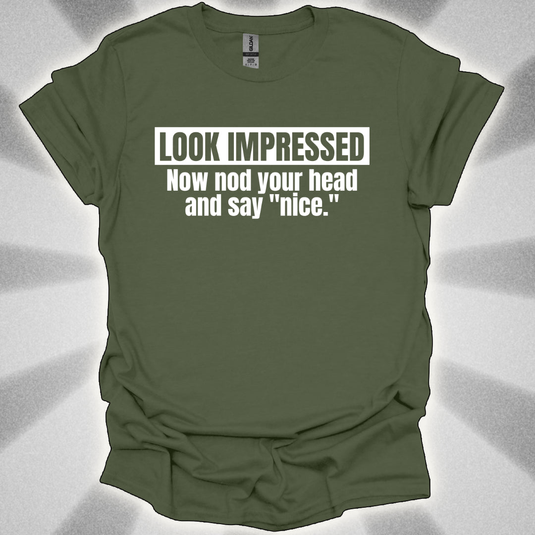 Look Impressed. Now Nod Your Head and Say ‘Nice.’ Interactive Approval Shirt
