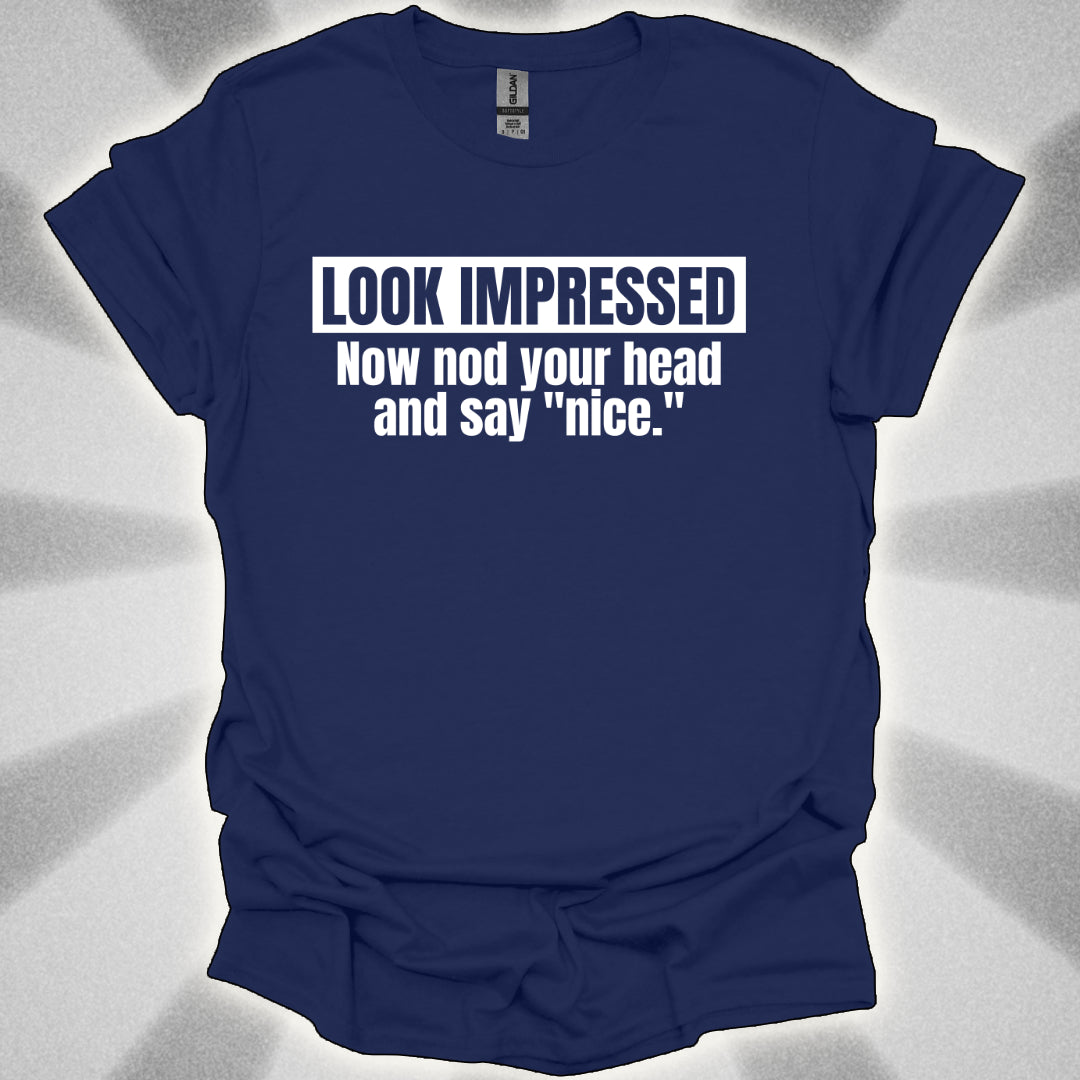 Look Impressed. Now Nod Your Head and Say ‘Nice.’ Interactive Approval Shirt