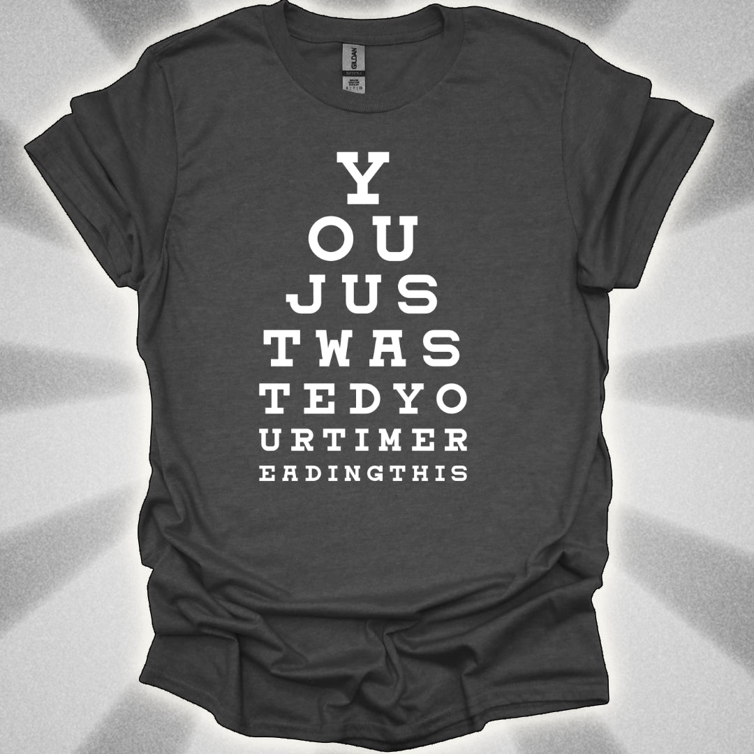 Eye Chart of Regret Optical Illusion Humor Shirt