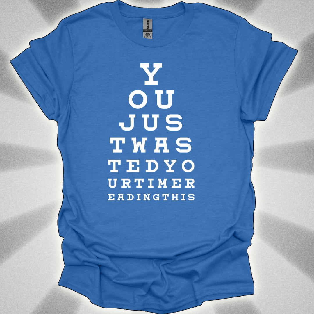 Eye Chart of Regret Optical Illusion Humor Shirt