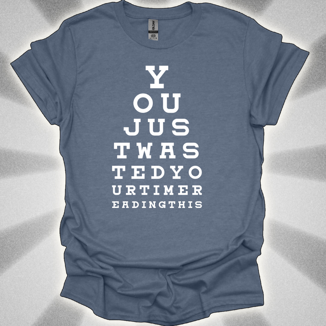 Eye Chart of Regret Optical Illusion Humor Shirt