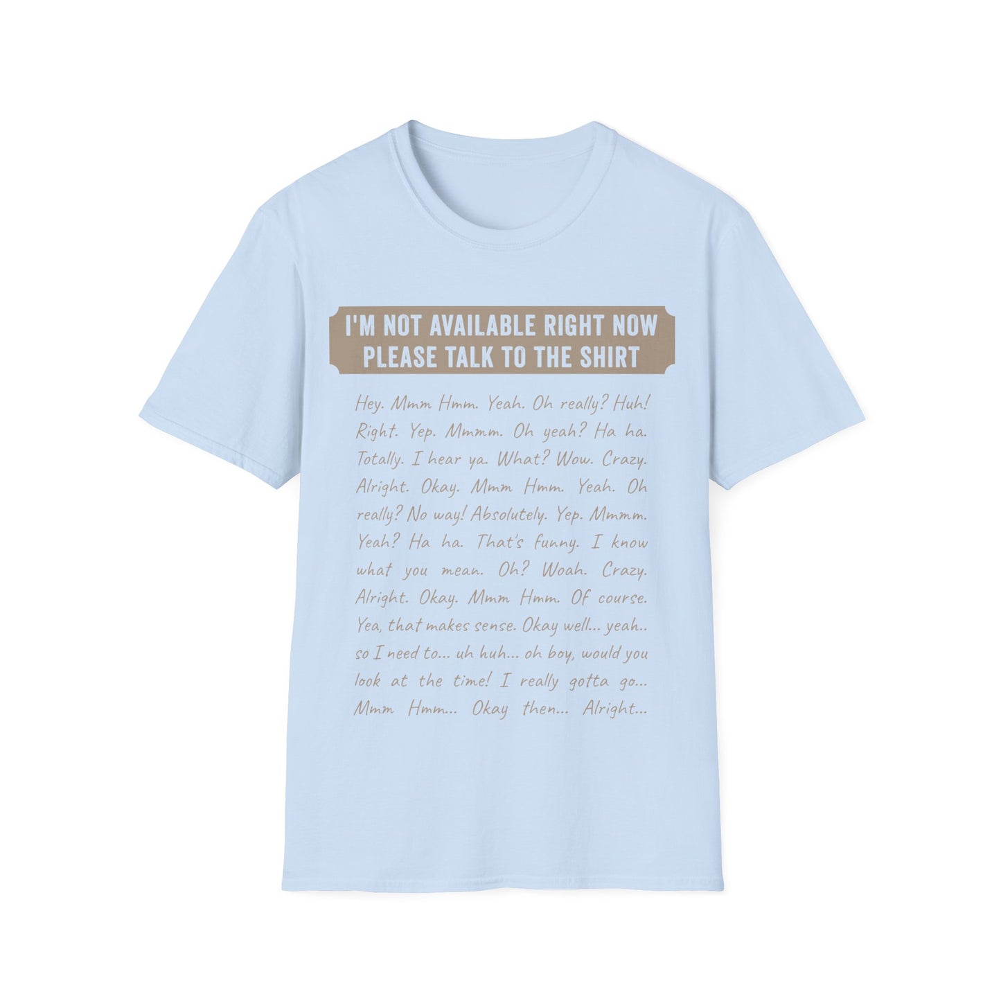 Automatic Conversation Shirt – The Ultimate One-Sided Chat Solution