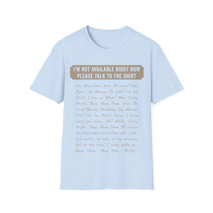 Automatic Conversation Shirt – The Ultimate One-Sided Chat Solution