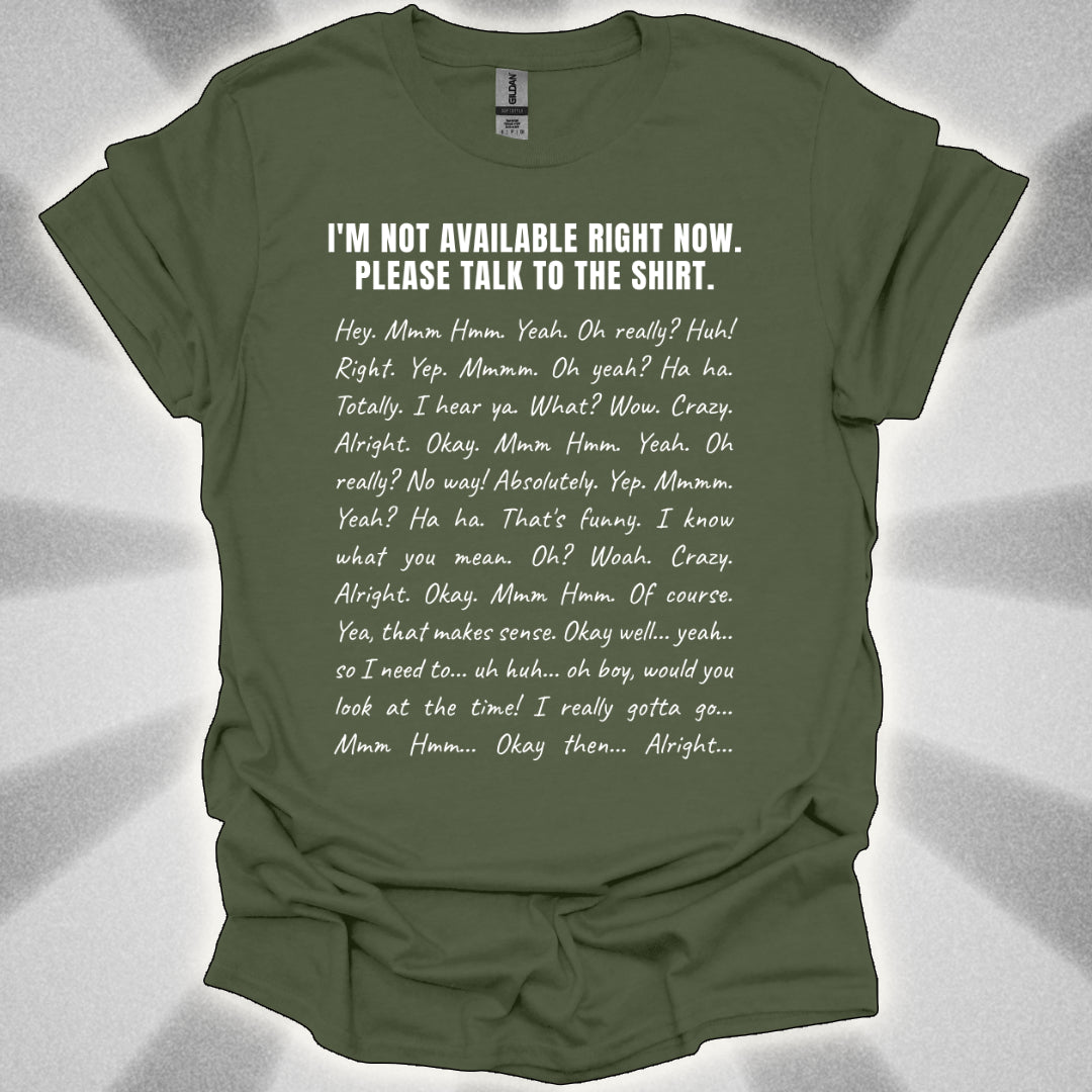 Automatic Conversation Shirt – The Ultimate One-Sided Chat Solution