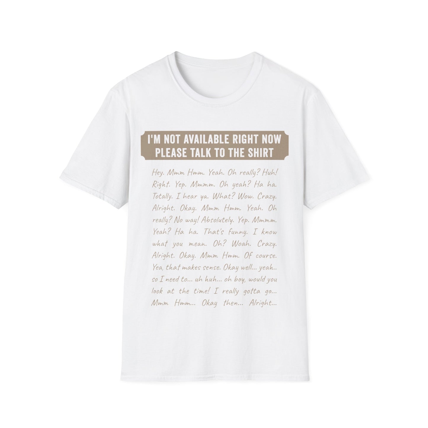 Automatic Conversation Shirt – The Ultimate One-Sided Chat Solution