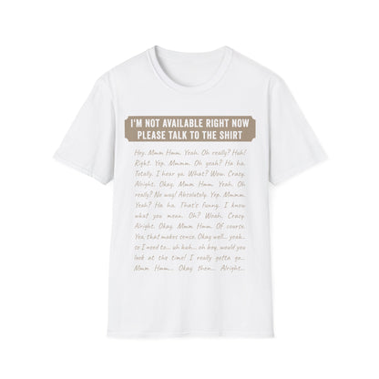 Automatic Conversation Shirt – The Ultimate One-Sided Chat Solution