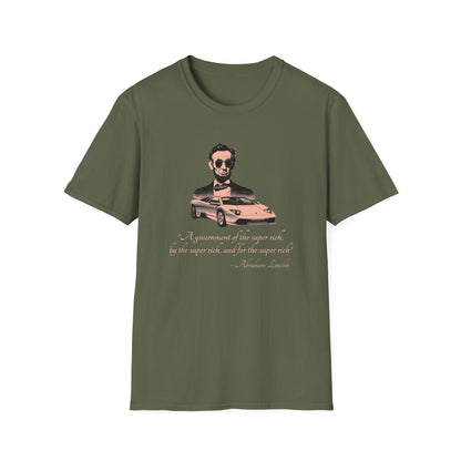 Abe Lincoln’s Billionaire Hustle Manifesto T-Shirt